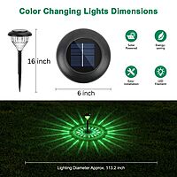 Solar Stake Light - Multi-Coloured - 2pack Solar Stake Light - Multi-Coloured - 2pack