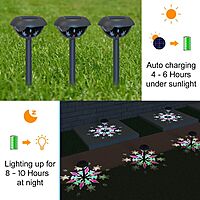 Snow Flake Solar Stake Light Snow Flake Solar Stake Light
