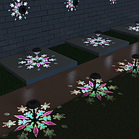Snow Flake Solar Stake Light Snow Flake Solar Stake Light