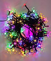 Solar Flower Led String Lights - Multi-Coloured 40 Feet Solar Flower Led String Lights - Multi-Coloured 40 Feet