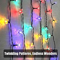 Solar Flower Led String Lights - Multi-Coloured 40 Feet Solar Flower Led String Lights - Multi-Coloured 40 Feet