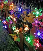Solar Flower Led String Lights - Multi-Coloured 40 Feet Solar Flower Led String Lights - Multi-Coloured 40 Feet